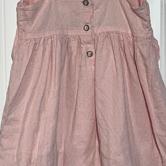 Max St Jdio Flowey Blush Pink Ruffled Dress Size 4T - Picture 7 of 9